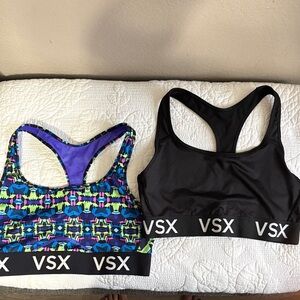VSX Women's Racerback Sports Bra - Black & Multicolor